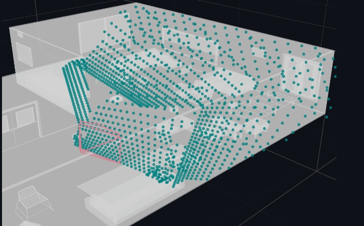 Candidate Depth Map looking in similar direction as reference pose