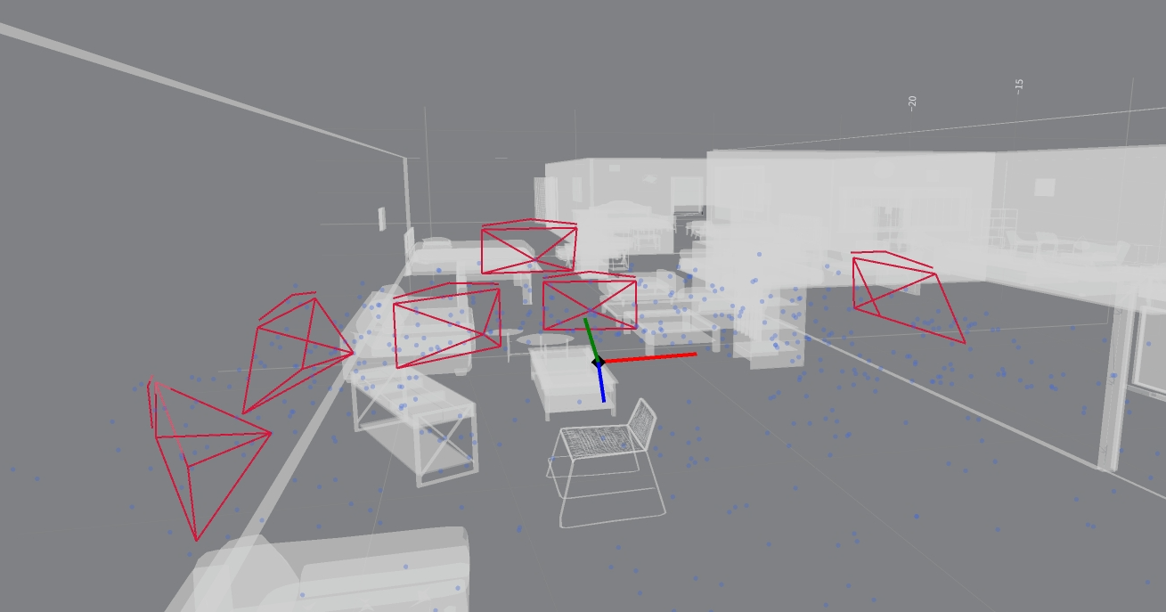 Candidate set oriented away from trajectory